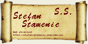 Stefan Stamenić vizit kartica